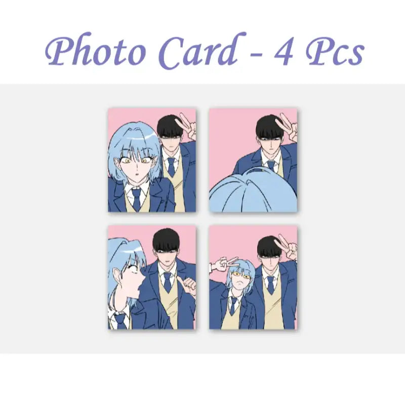 Yonghan Girl - 4 Web 4 Cut Photo Set - Webtoon Friends - Photos - Harumio