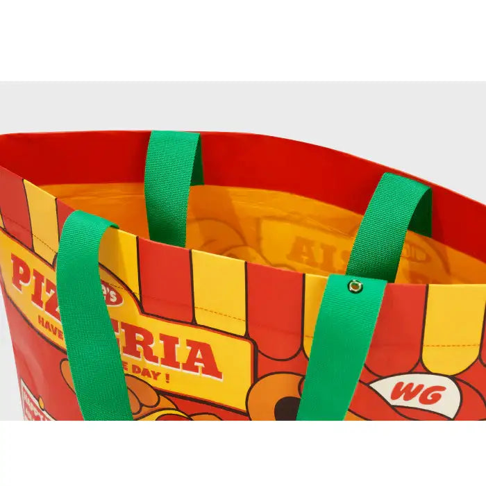 Wiggle Wiggle - Pizza Time Reusable Shopper Bag (M) - Wiggle Wiggle - Home & Living, Accessories - Harumio