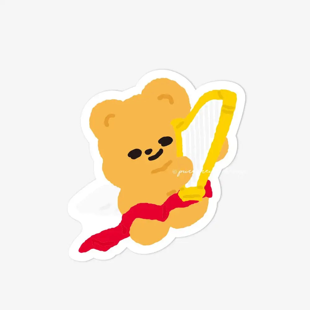 Pureureum Design - Cupid Bear Concert Engraving Sticker - Pureureum Design - Home & Living, Accessories - Harumio