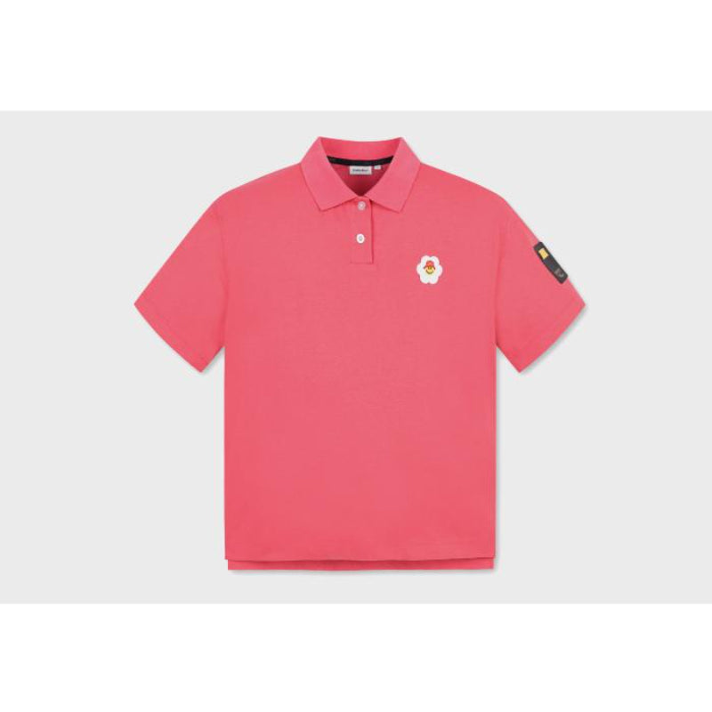Wiggle Wiggle X Golden Bear - Short Sleeve Polo Crop Shirt