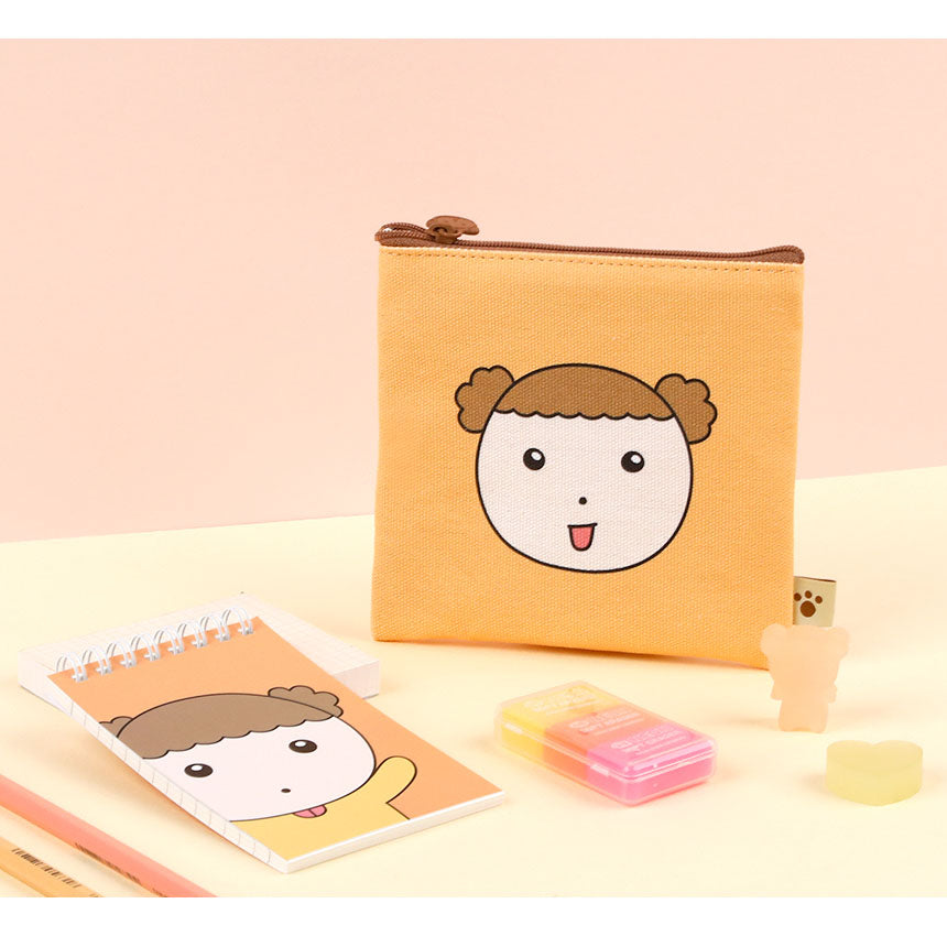 Maru Is a Puppy - Flat Square Pouch