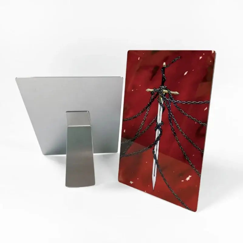 The Ember Knight - Metal Frame - ARTRANK - Keyring - Harumio