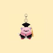 MapleStory 21st Anniversary: Maple Adventure Camp - Professor Pink Bean Plush Keychain [Malaysia Limited]