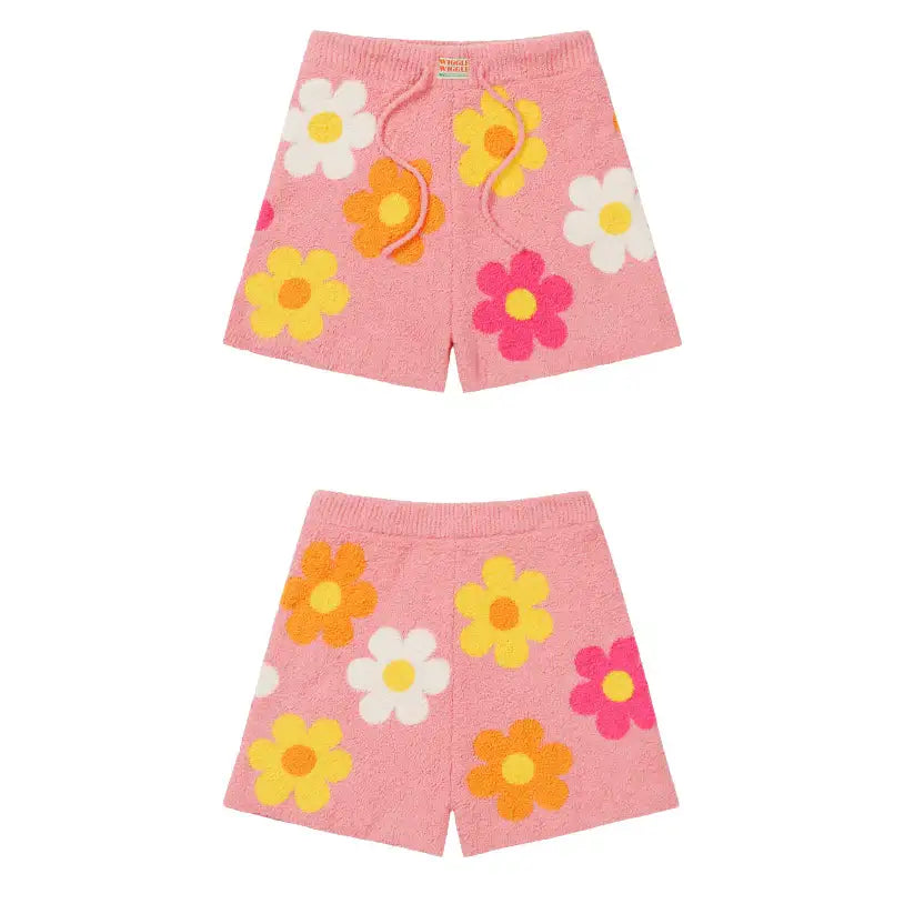 Wiggle Wiggle - Find Your Flower Pink Hooded Pajama Set - Wiggle Wiggle - Pyjamas - Harumio