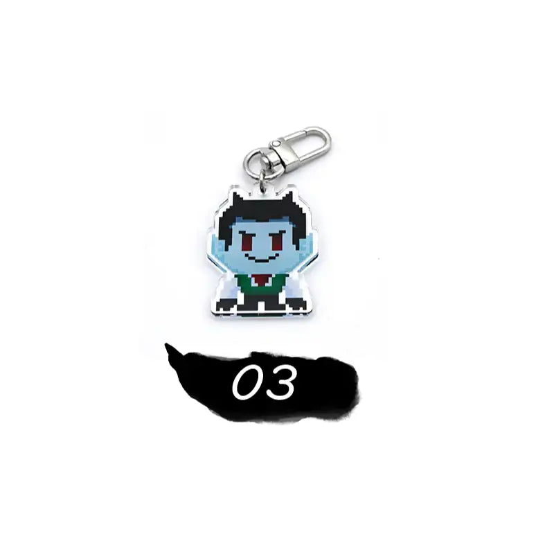 Mustache & Suspender - Acrylic Keyring - Webtoon Shop - Accessories - Harumio