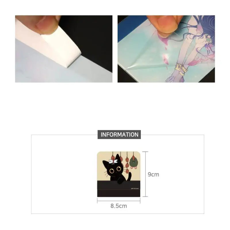 The Tale of Goldiluck, the Black Kitten - Acrylic Memo Board (Horizontal) - Webtoon Shop - Monitor Memo Boards - Harumio