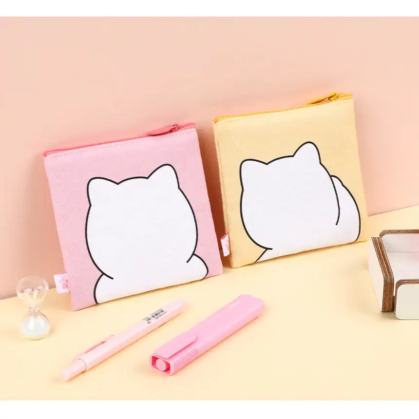 Meow Man - Flat Square Pouch - Webtoon Friends - Home & Living, Accessories - Harumio