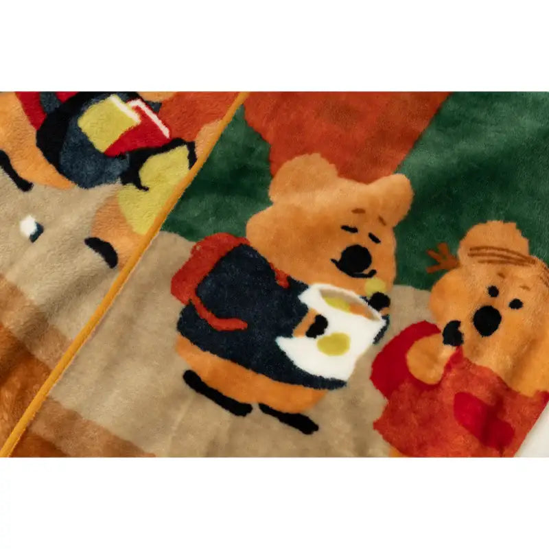 Dinotaeng - Quokka in School Blanket - Dinotaeng - Blankets - Harumio