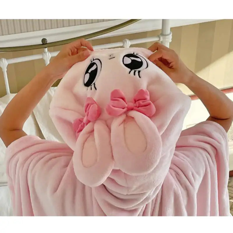 Esther Bunny - Shaped Hooded Blanket - Soone Content - Hooded Blankets - Harumio