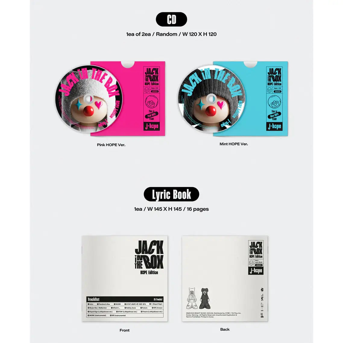 J-Hope - Jack in the Box : 1st Single Album (HOPE Edition) - J-Hope - Album - Harumio