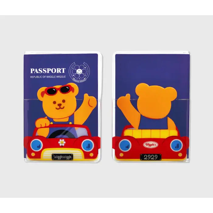 Wiggle Wiggle - Pocket Passport Case - Wiggle Wiggle - Passport Case - Harumio