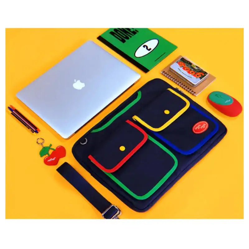 Wiggle Wiggle - Laptop Two Pocket Cross Bag - Wiggle Wiggle - Laptop Bag - Harumio