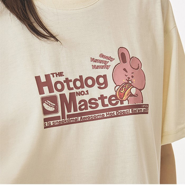BT21 - COOKY The Hotdog No. 1 Master Short Sleeve T-Shirt