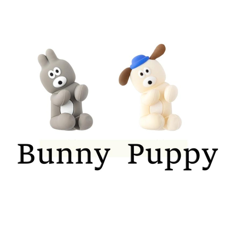 Romane - Brunch Brother Bunny & Puppy Silicone Toothbrush Holder