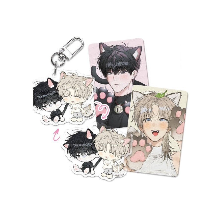 No Return After Use - Lenticular Acrylic Keyring Set - Mr Blue - Acrylic Keyring - Harumio