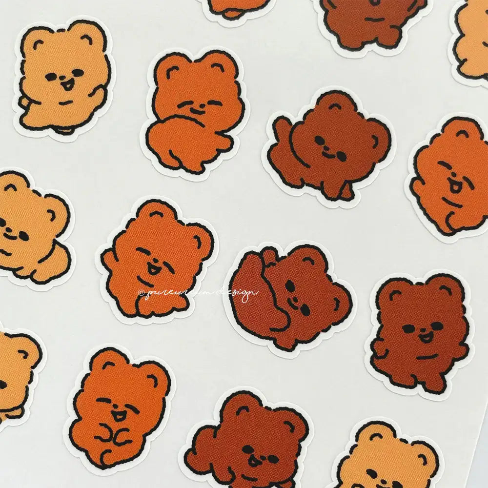 Pureureum Design - Cupid Bear Dancing Sticker