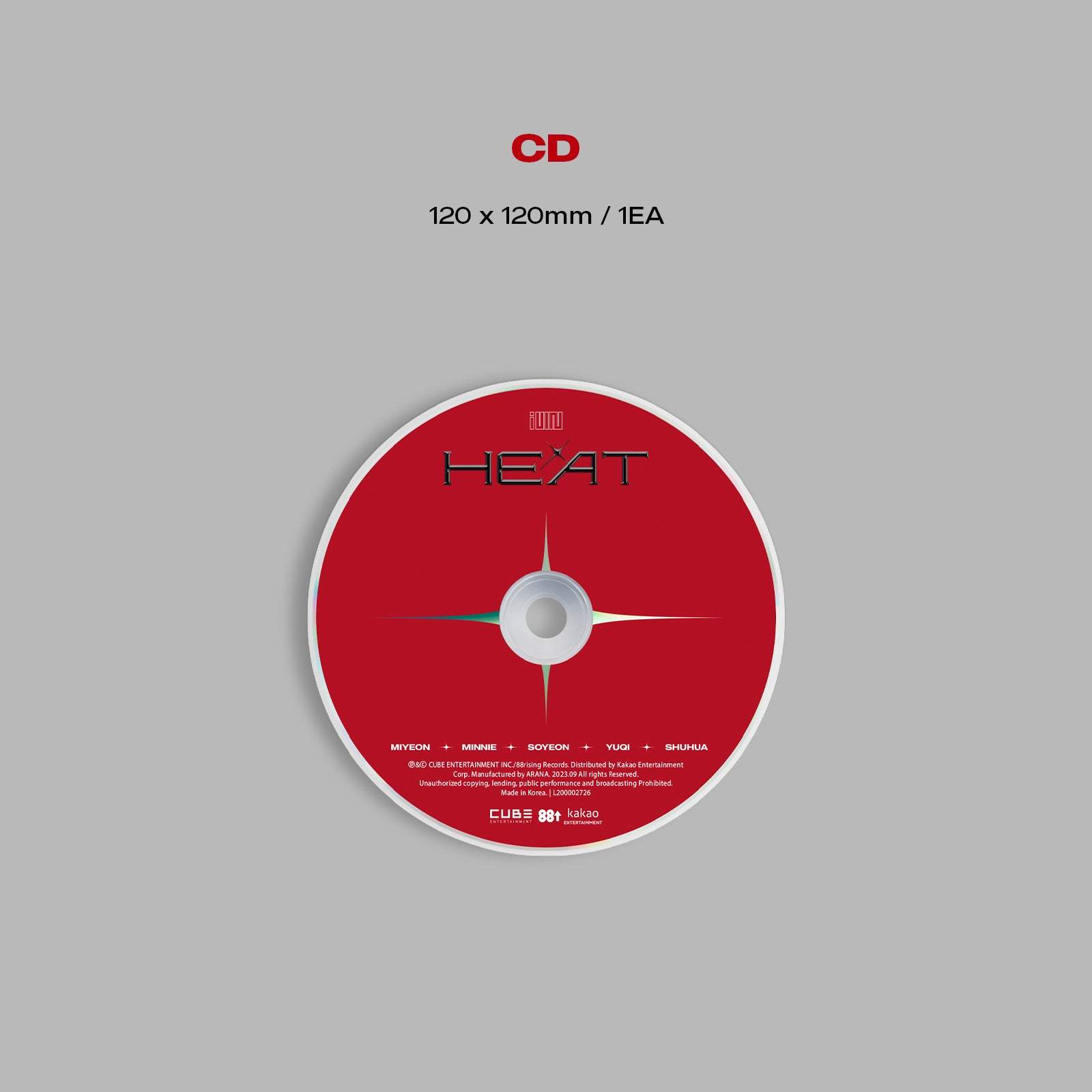 (G)I-DLE - Heat : Digipack (Group Version) - Cube Entertainment - Album - Harumio