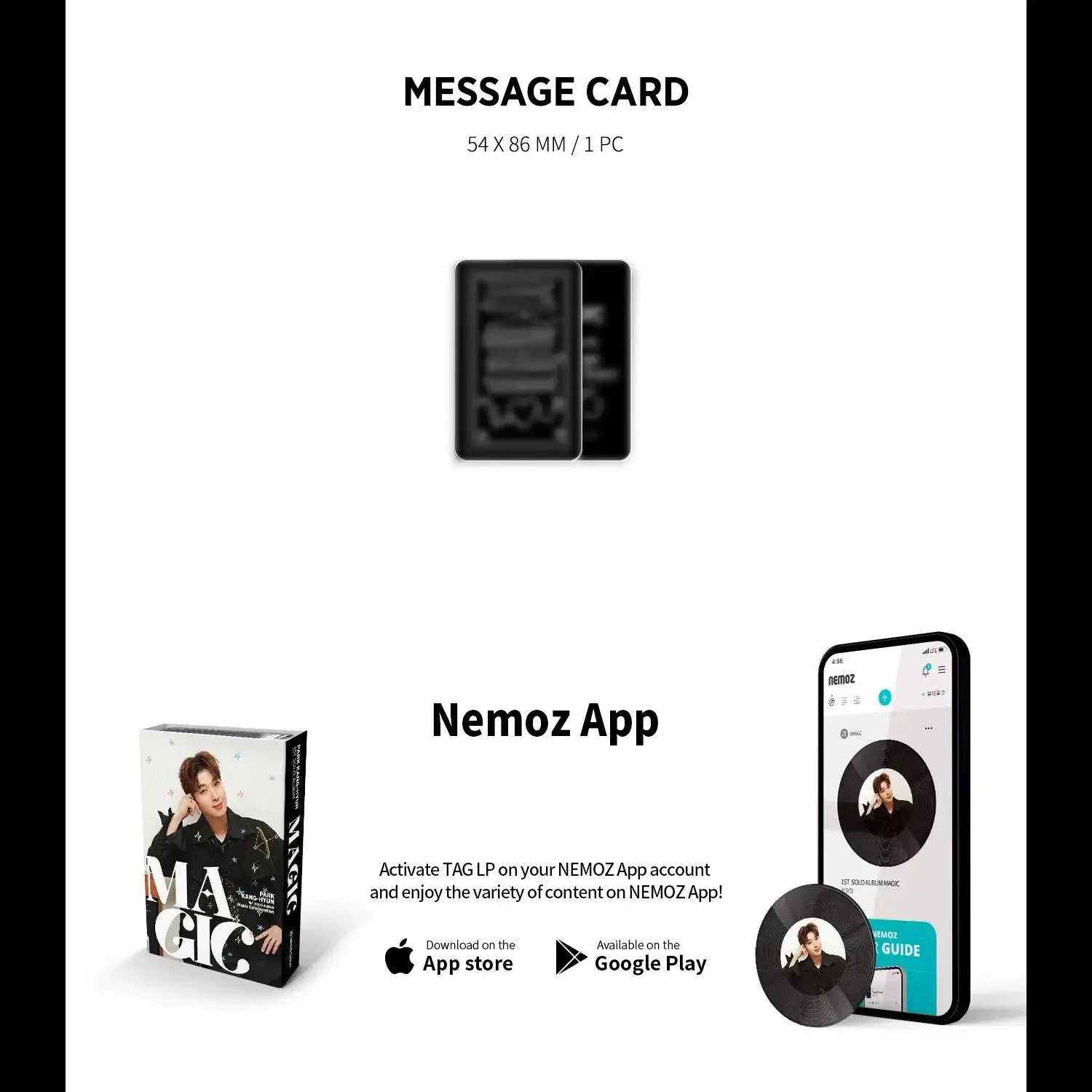 Park Kang hyun - Magic : 1st Solo Album (Black & White Ver.) - Nemoz Lab / Ichilpalgu Sound - Album - Harumio