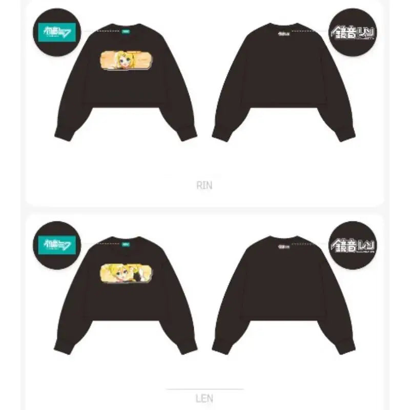 Hatsune Miku - Piapro Characters WE!FLASH Crop Sweatshirt - Hatsune Miku - Sweatshirt - Harumio