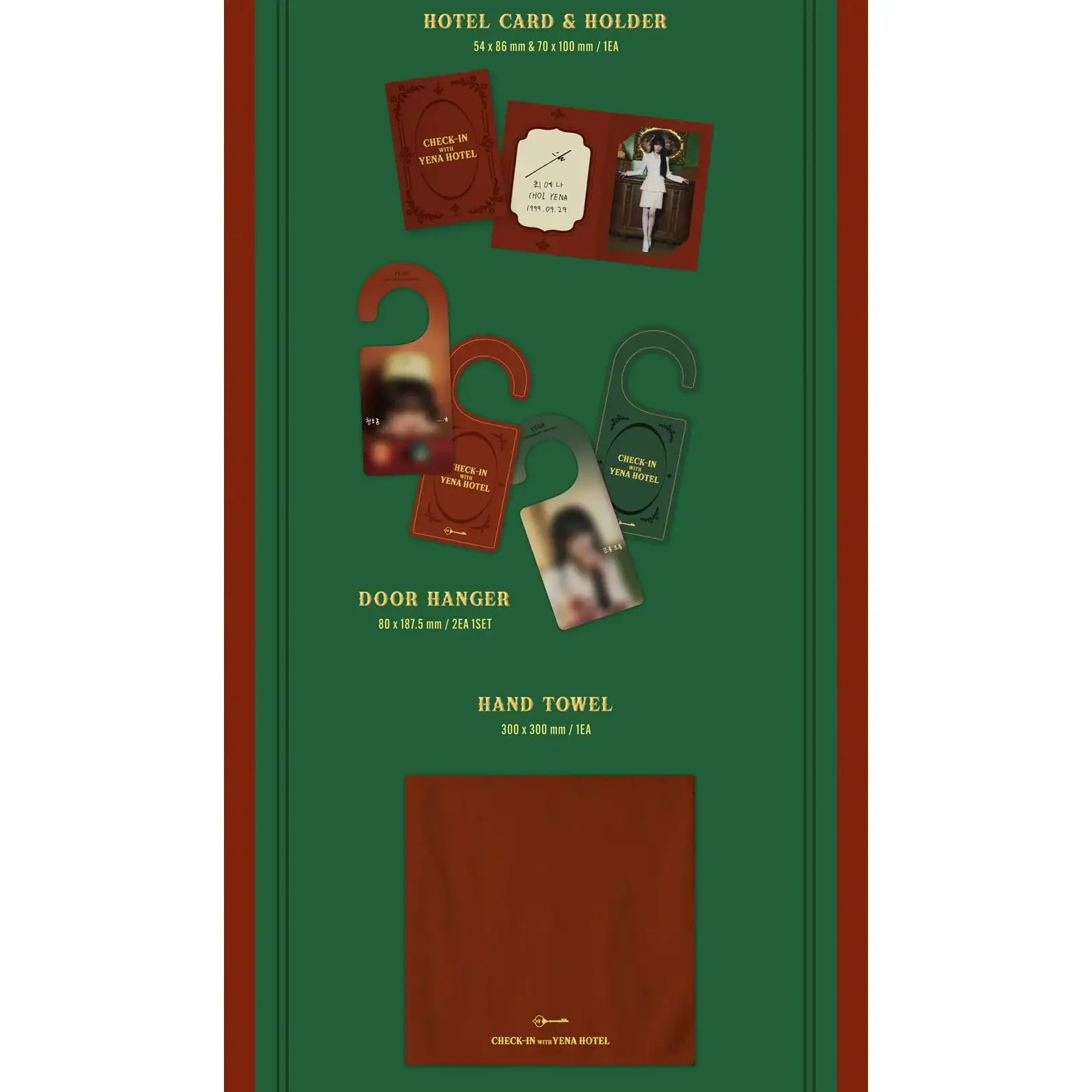 YENA - 2025 Season's Greetings (CHECK-IN WITH YENA HOTEL) - Above Entertainment - Merchandise - Harumio