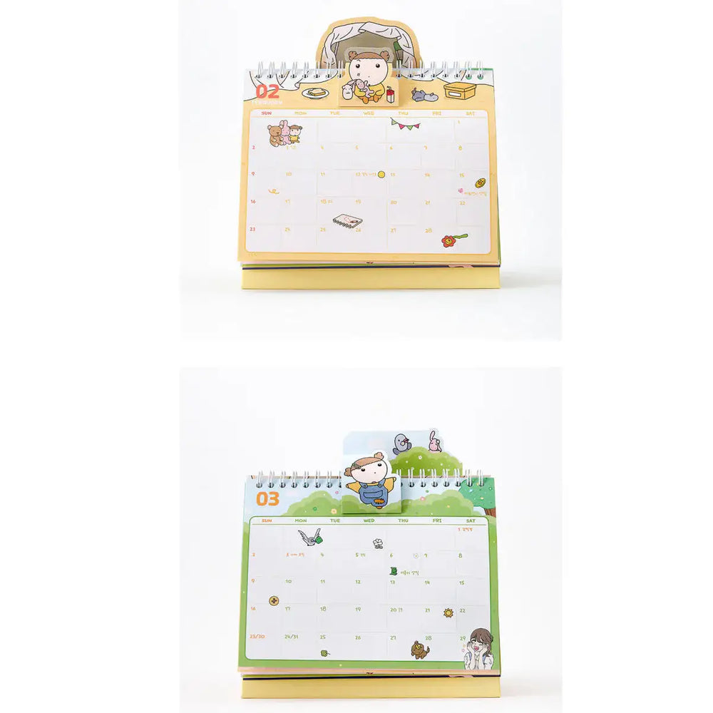 Maru Is a Puppy - Maru Gangjwi 2025 Pop-up Desk Calendar - Webtoon Friends - Calendar - Harumio