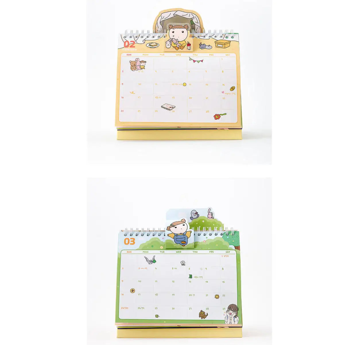 Maru Is a Puppy - Maru Gangjwi 2025 Pop-up Desk Calendar - Webtoon Friends - Calendar - Harumio