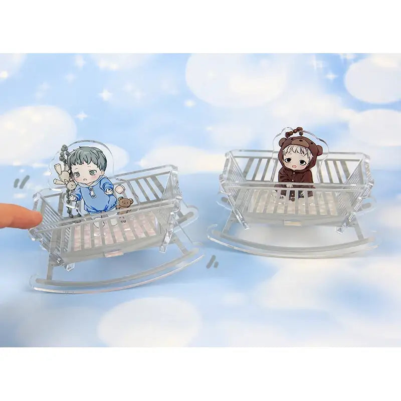 I Don't Want This Kind Of Hero - Rocking Crib Acrylic Stand + Charm Set - Webtoon Shop - Acrylic Stand - Harumio