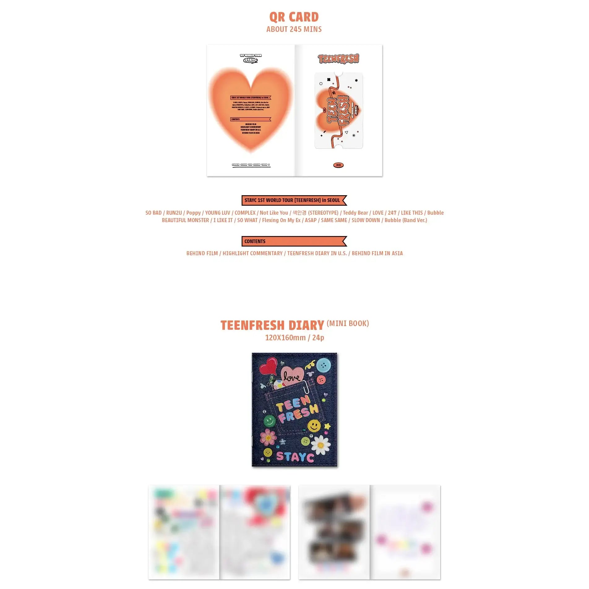 STAYC - TEENFRESH : 1st World Tour (QR) - STAYC - Album - Harumio