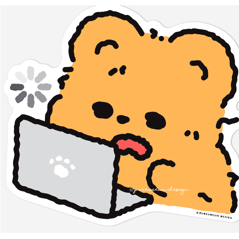 Pureureum Design - Cupid Bear Work Life Mouse Pad