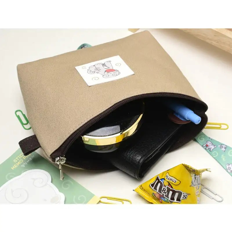 Merong Haechi - Label Pouch (Olive) - Soone Content - pouches - Harumio