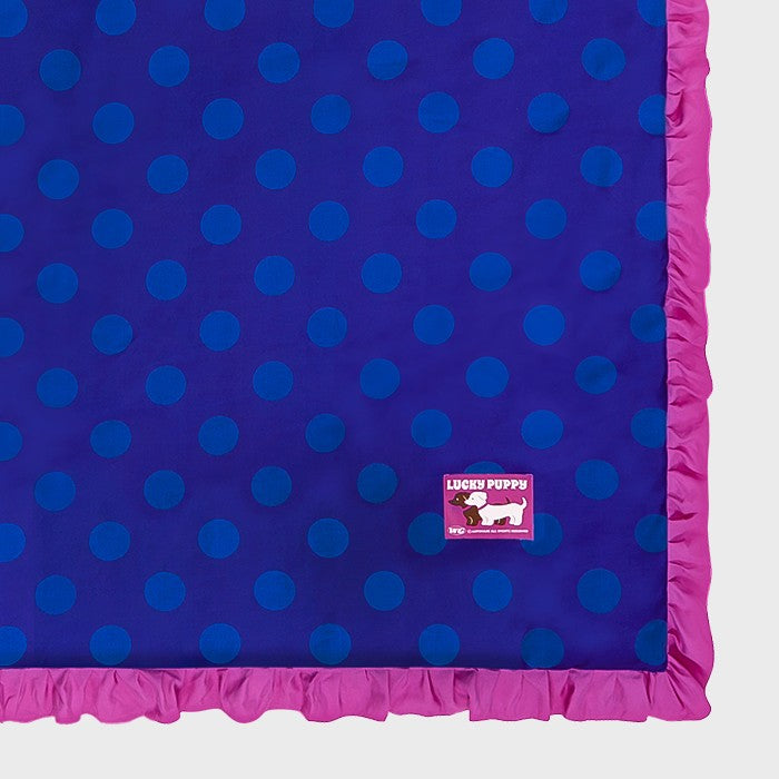 Wiggle Wiggle - Cooling Quilted Blanket (Lucky Puppy Blue)