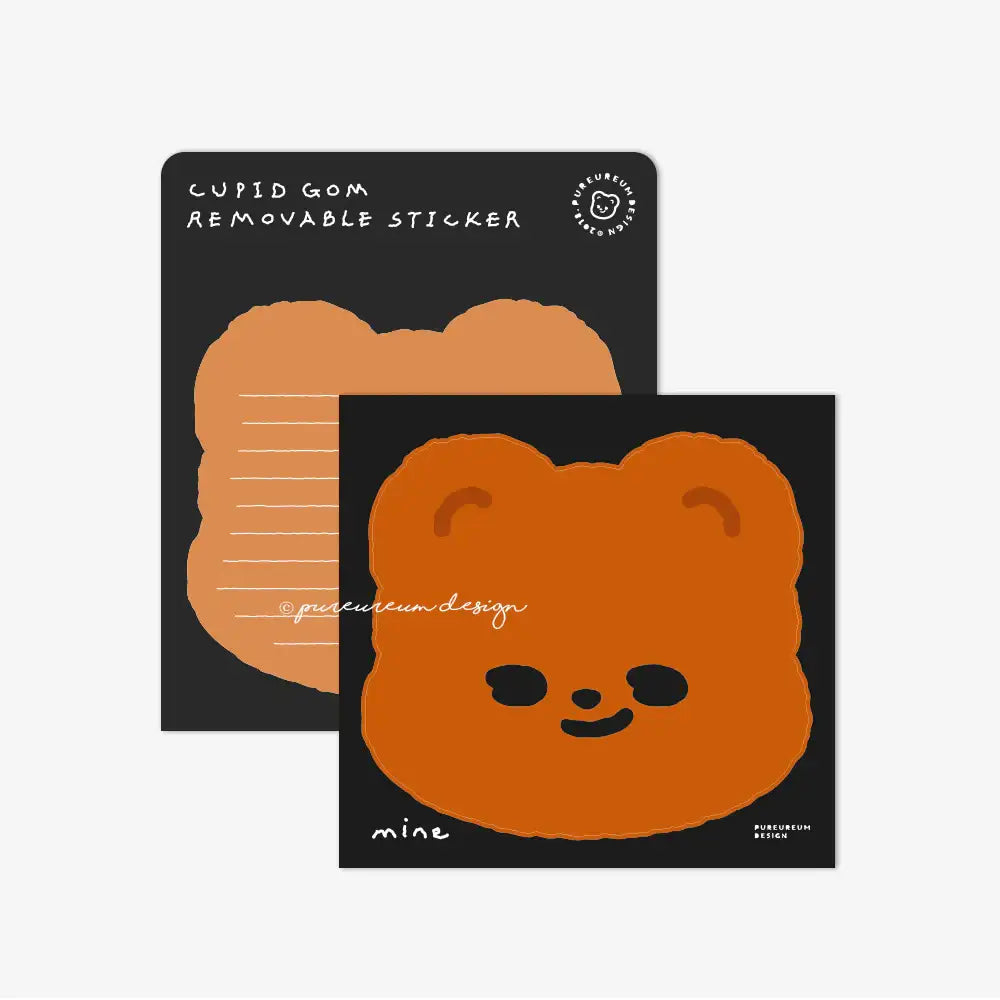 Pureureum Design - Cupid Bear Face Big Removable Sticker - Pureureum Design - Home & Living, Accessories - Harumio