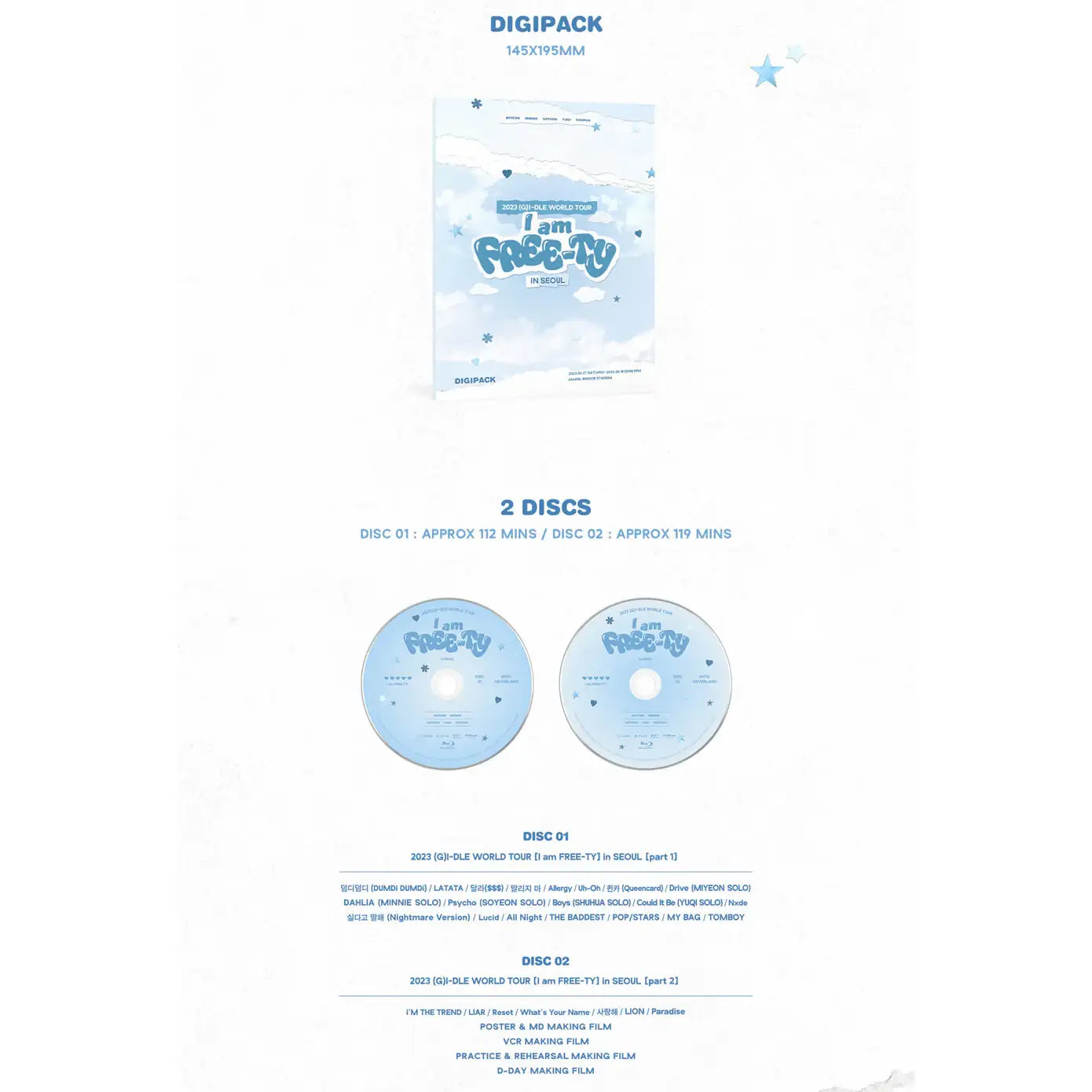 (G)I-DLE – 2023 (G)I-DLE World Tour : I am FREE-TY In Seoul (Blu-Ray) - FF Music - Album - Harumio