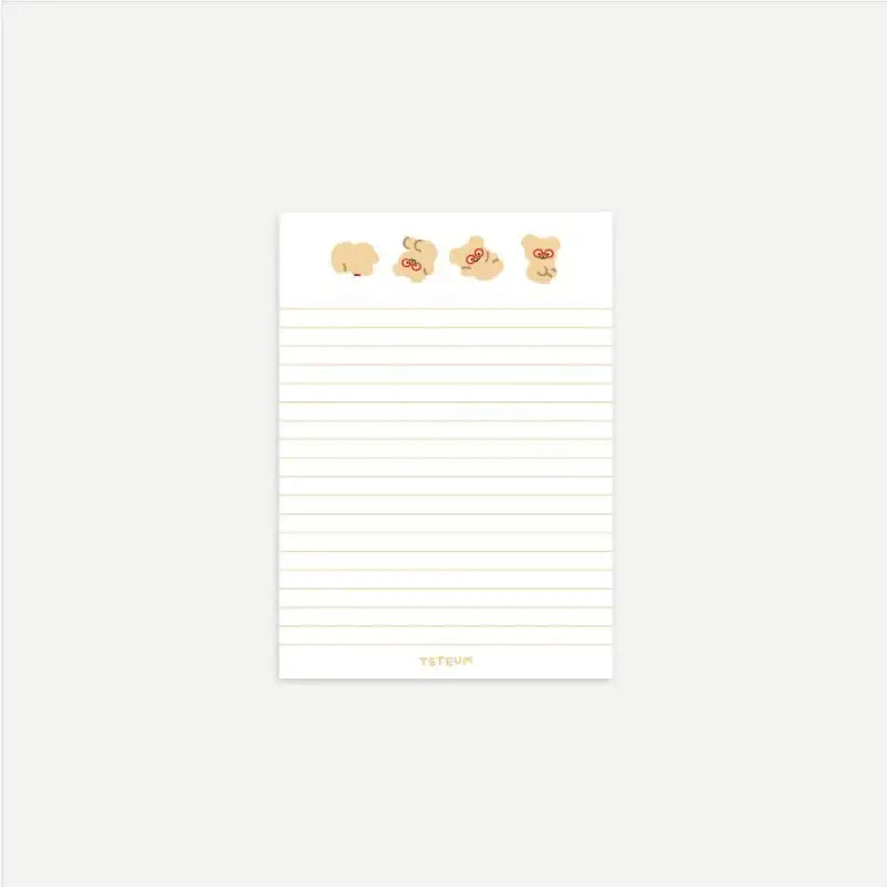 Teteum - Big Memo Pad Ver.2 - Teteum - Stationery - Harumio