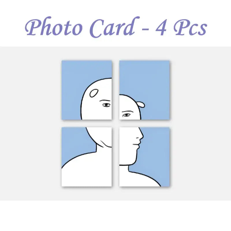Break Diary - 4 Web 4 Cut Photo Set - Webtoon Friends - Photos - Harumio