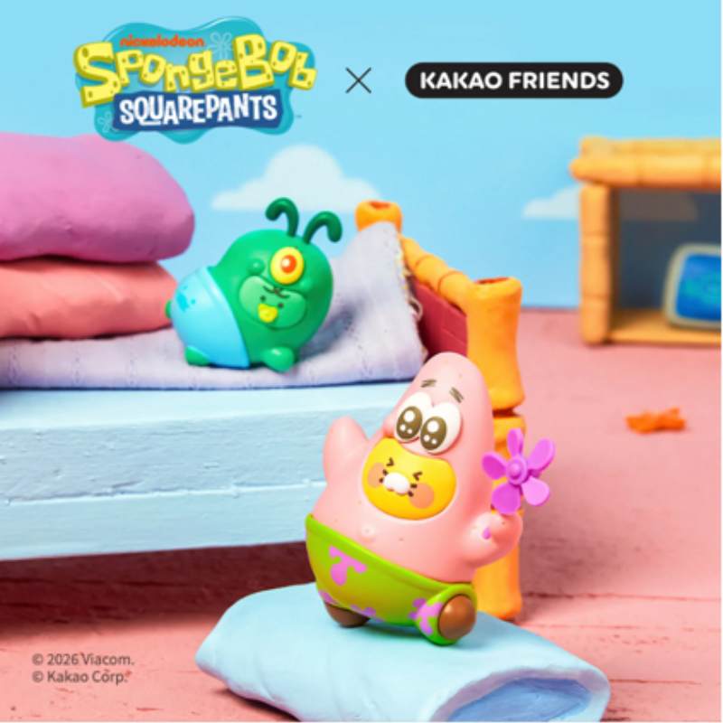 SpongeBob x Kakao Friends - Car Air Freshener & Figure Set Baby Chunsik & Jordy
