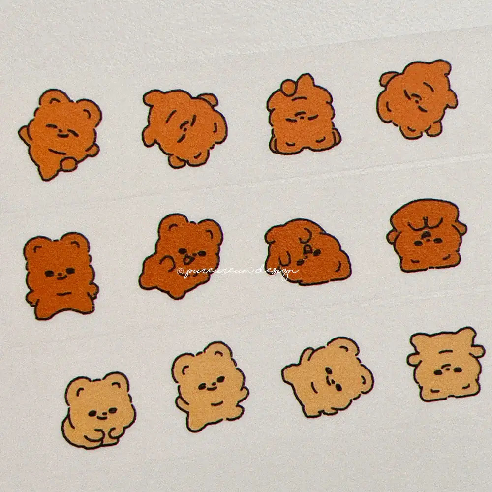 Pureureum Design - Cupid Bear Somersault Masking Tape 15mm - Pureureum Design - Home & Living, Accessories - Harumio