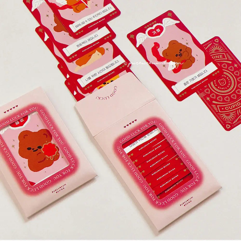 Pureureum Design - Cupid Bear Fortune Card - Pureureum Design - Home & Living, Accessories - Harumio
