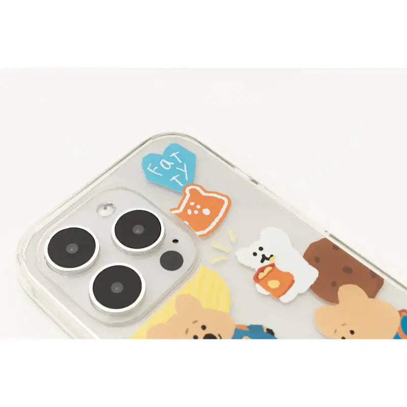 Dinotaeng - Fatty's Snack Time iPhone Case - Dinotaeng - iPhone Hard Cases - Harumio