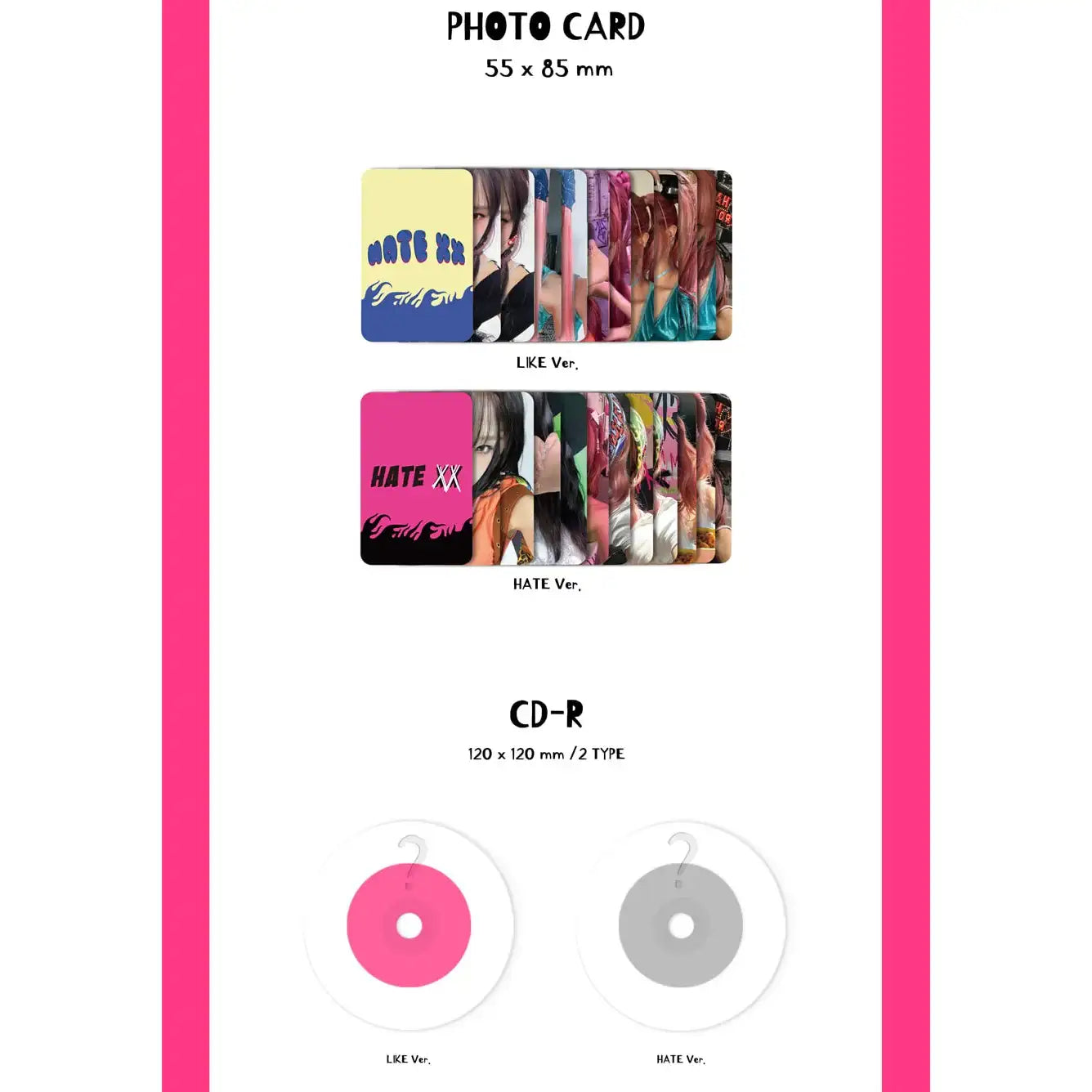 Choi Ye Na - HATE XX : 2nd Single Album (Random) - Choi Ye Na - Album - Harumio
