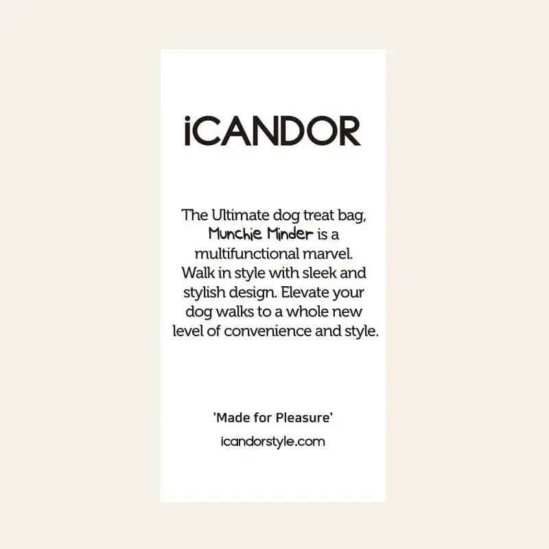 iCANDOR - Munchie Minder - iCANDOR - Pet Treat Bags - Harumio