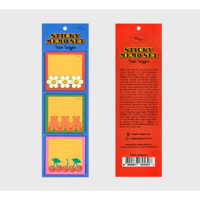Wiggle Wiggle - Sticky Memo Set