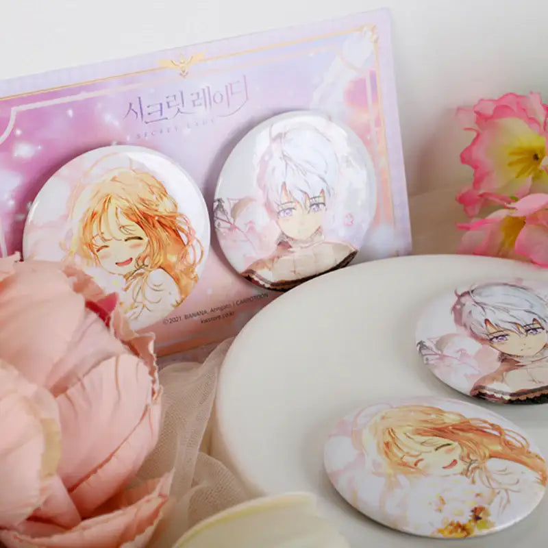 Secret Lady - Can Badge Set - KWSTORE - Badges - Harumio