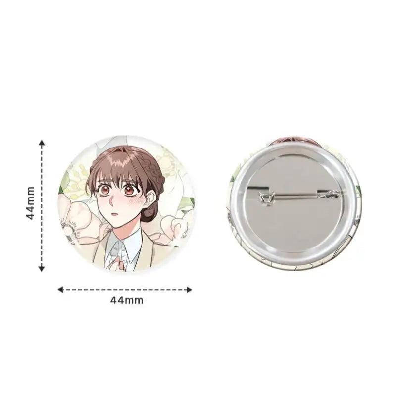 Can't Go Too Far With the Unrelenting Duke - Round Pin Button Set - Webtoon Shop - Pin Buttons - Harumio