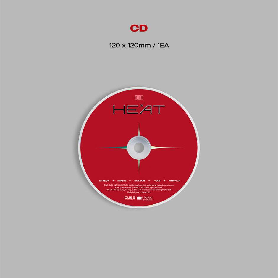 (G)I-DLE - Heat : Digipack (Member Version - Random) - Cube Entertainment - Album - Harumio