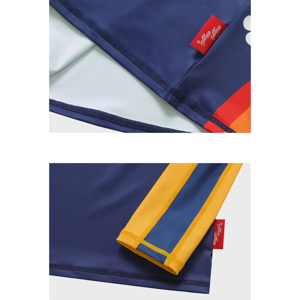 Wiggle Wiggle x Childy - Colorblock Rashguard Top - Wiggle Wiggle - Swim Top - Harumio
