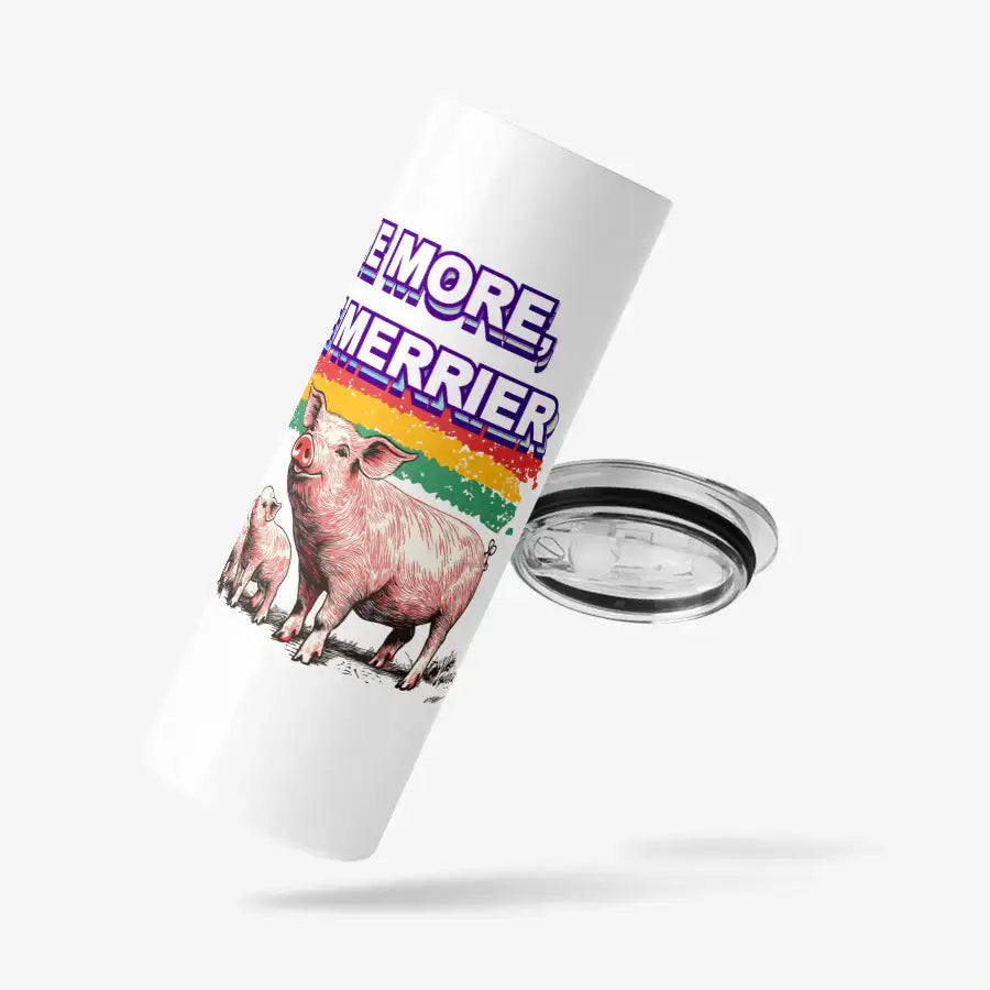 Woori Doori - Pig with Flowers Tumbler - Marpple Shop - Tumbler - Harumio