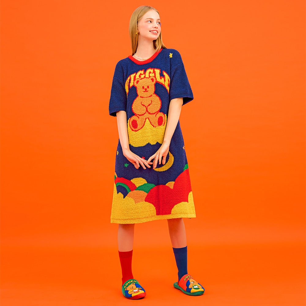 Wiggle Wiggle - Dreaming Wiggle Bear One Piece Pajamas