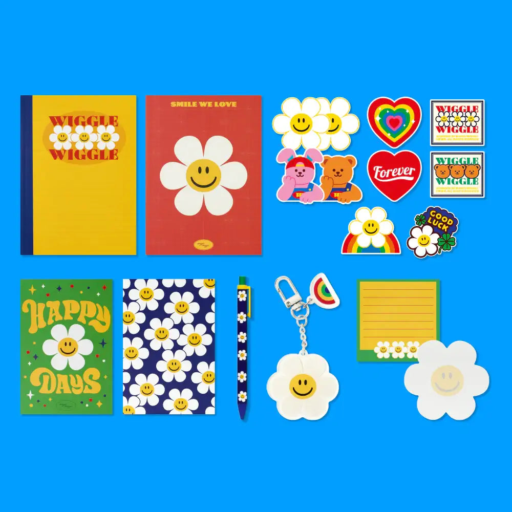 Wiggle Wiggle - Smile We Love Stationery Set - Wiggle Wiggle - Stationery Set - Harumio