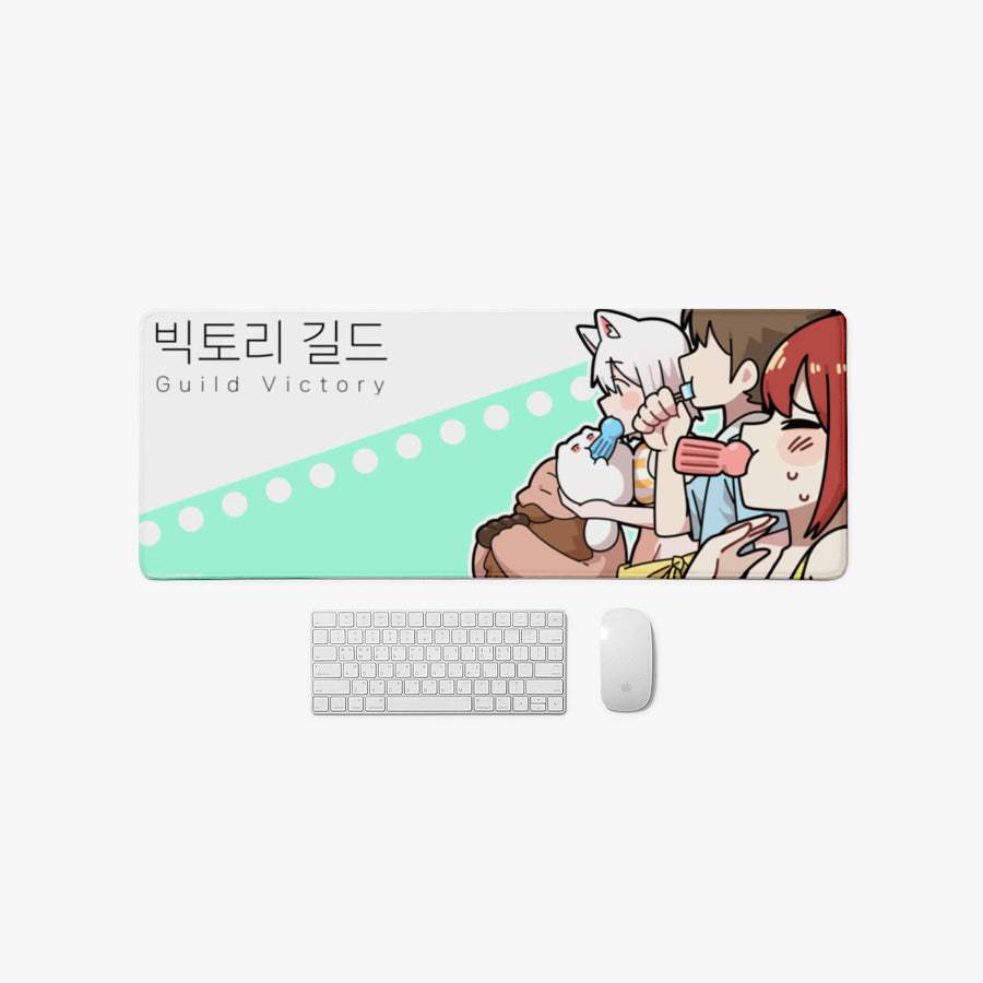 Don't Worry, Dear NPC! - Victory Guild Long Pad (Summer version) - Marpple Shop - Desk Pad - Harumio